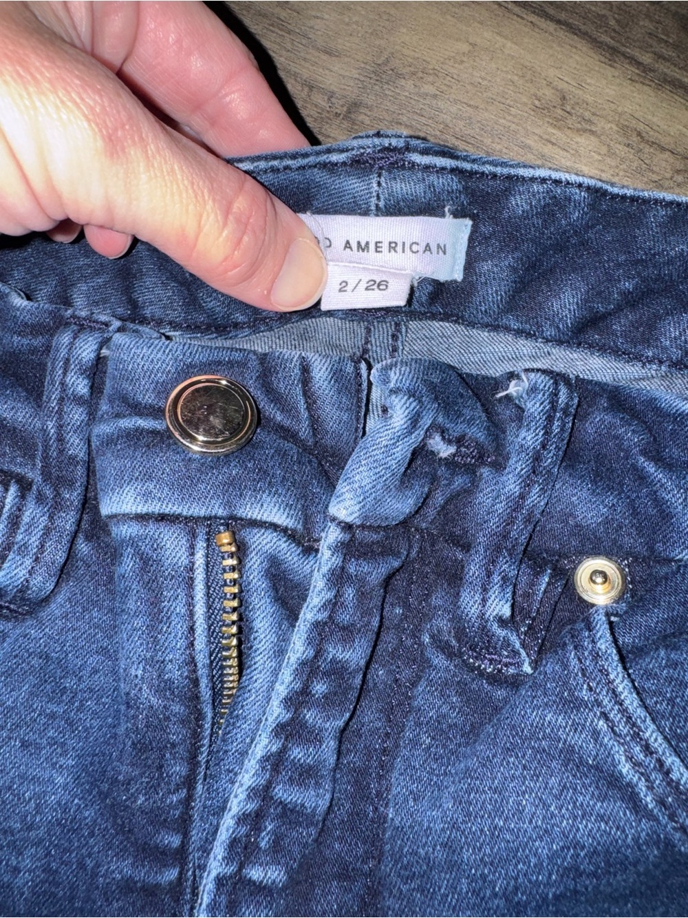 Good American Good Legs Button Fly Jeans 2/26 EUC - Picture 4 of 9